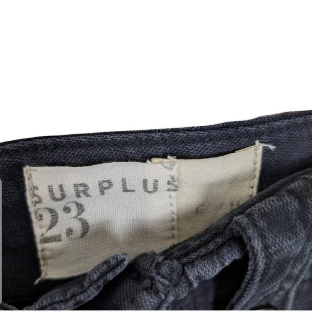 COH Zadie High Rise Surplus Cargo Linen Blend Pants in  Washed Black sz 23 NWT - Picture 12 of 15